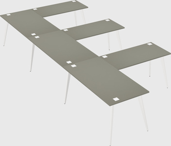 Modern l-shaped office desk