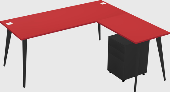Modern L-shaped Office Desk