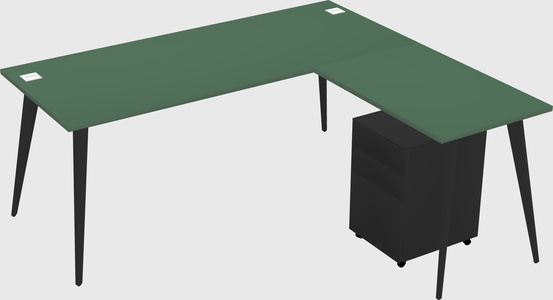 Modern L-shaped Office Desk