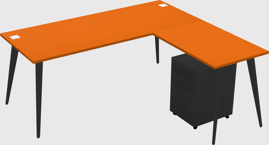 Modern L-shaped Office Desk