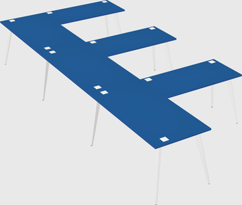 Modern l-shaped office desk