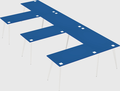 Modern l-shaped office desk