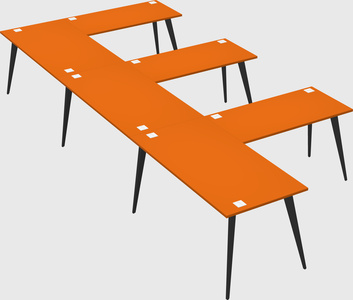 Modern l-shaped office desk