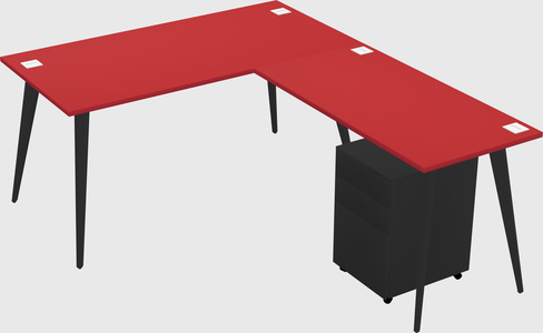 Modern L-shaped Office Desk