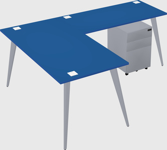 Modern l-shaped office desk