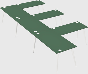 Modern l-shaped office desk