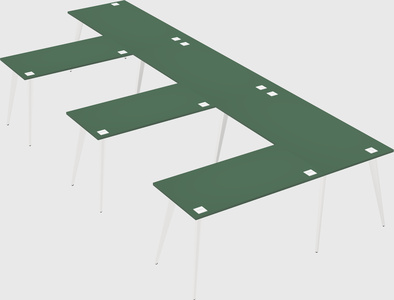 Modern l-shaped office desk
