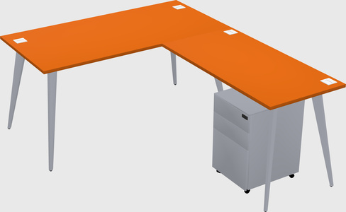 Modern L-shaped Office Desk