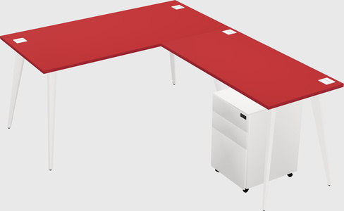 Modern L-shaped Office Desk