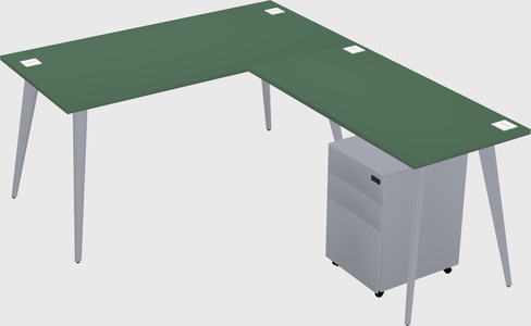 Modern L-shaped Office Desk