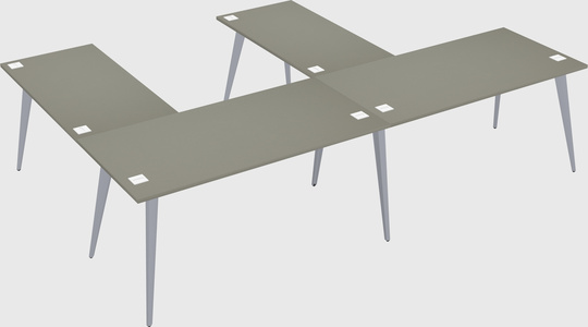 Modern l-shaped office desk