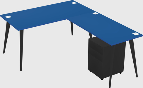 Modern L-shaped Office Desk