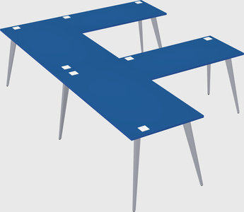 Modern l-shaped office desk