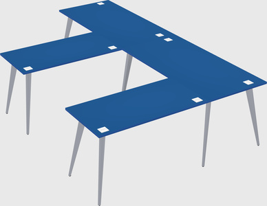 Modern l-shaped office desk