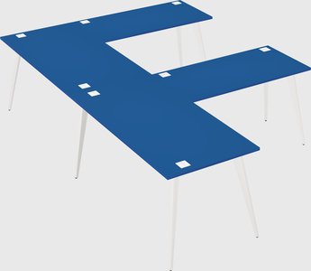 Modern l-shaped office desk