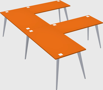 Modern l-shaped office desk