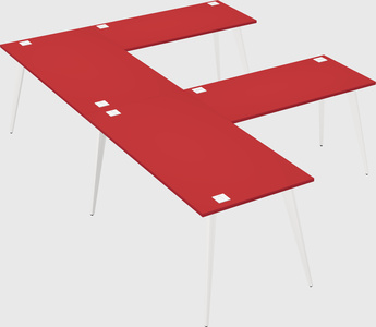 Modern l-shaped office desk