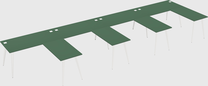 Modern l-shaped office desk