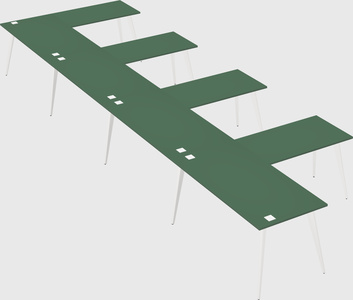 Modern l-shaped office desk