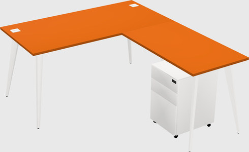 Modern L-shaped Office Desk