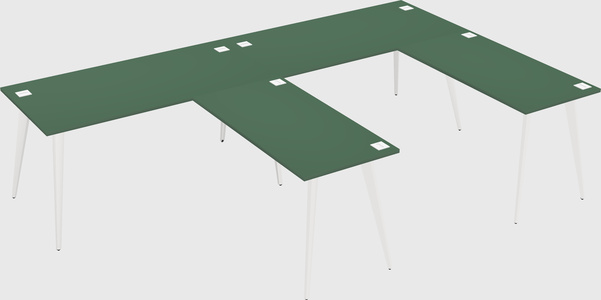 Modern l-shaped office desk