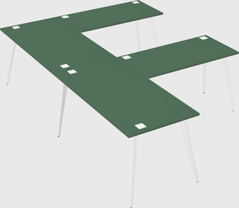Modern l-shaped office desk