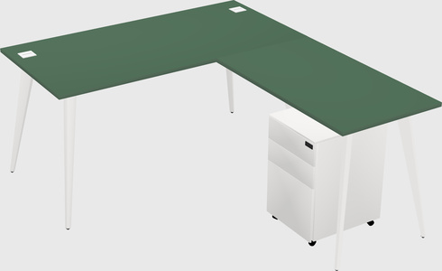 Modern L-shaped Office Desk