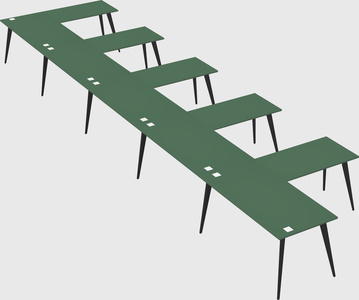 Modern l-shaped office desk