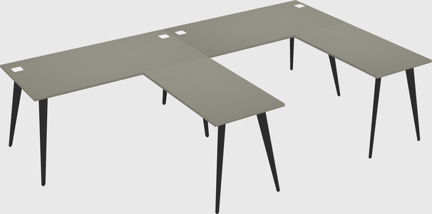 Modern l-shaped office desk