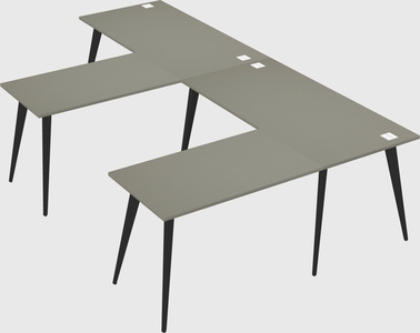 Modern l-shaped office desk