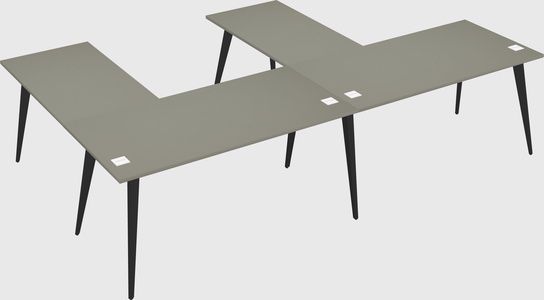Modern l-shaped office desk