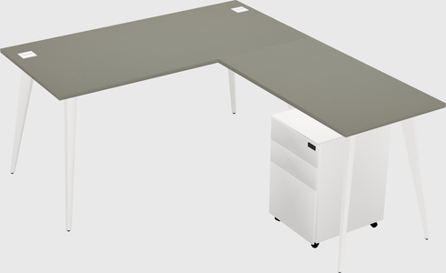 Modern L-shaped Office Desk