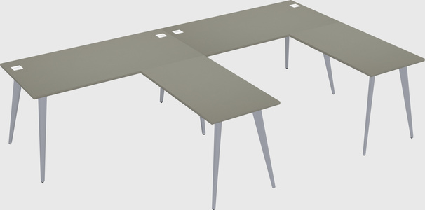 Modern l-shaped office desk