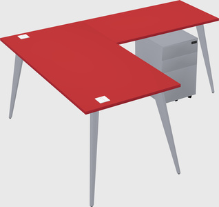 Modern l-shaped office desk