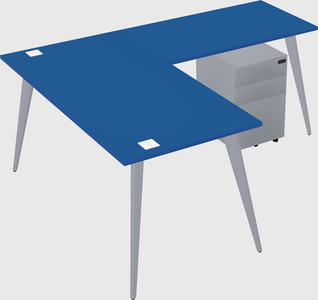 Modern l-shaped office desk