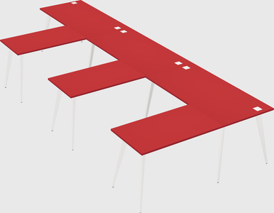 Modern l-shaped office desk
