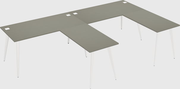 Modern l-shaped office desk