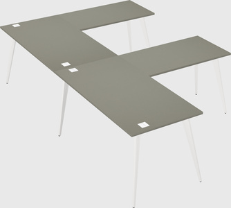 Modern l-shaped office desk