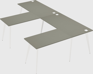 Modern l-shaped office desk