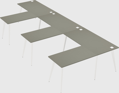Modern l-shaped office desk