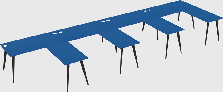 Modern l-shaped office desk