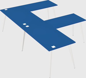Modern l-shaped office desk