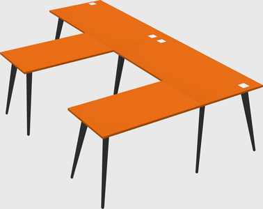 Modern l-shaped office desk