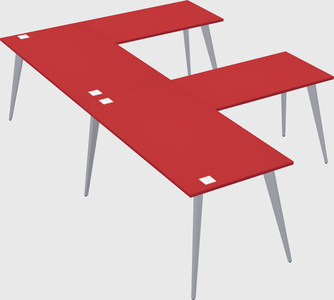 Modern l-shaped office desk