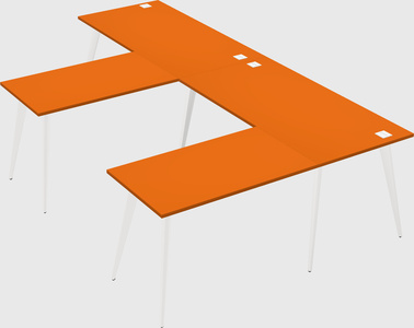 Modern l-shaped office desk