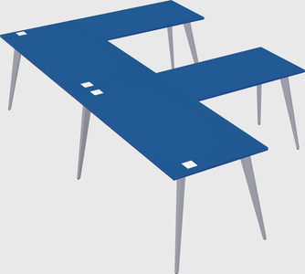 Modern l-shaped office desk