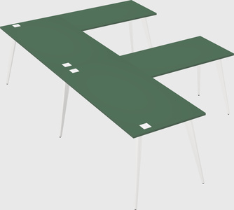 Modern l-shaped office desk