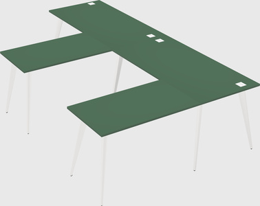 Modern l-shaped office desk