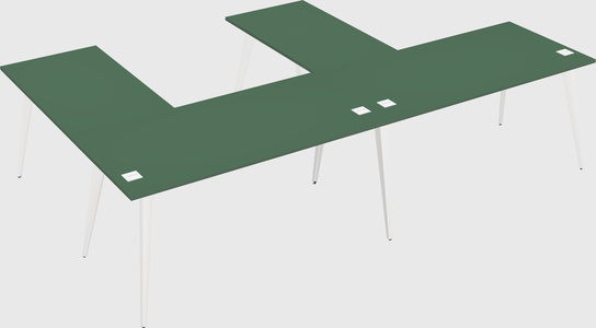 Modern l-shaped office desk