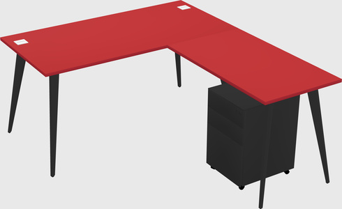 Modern L-shaped Office Desk